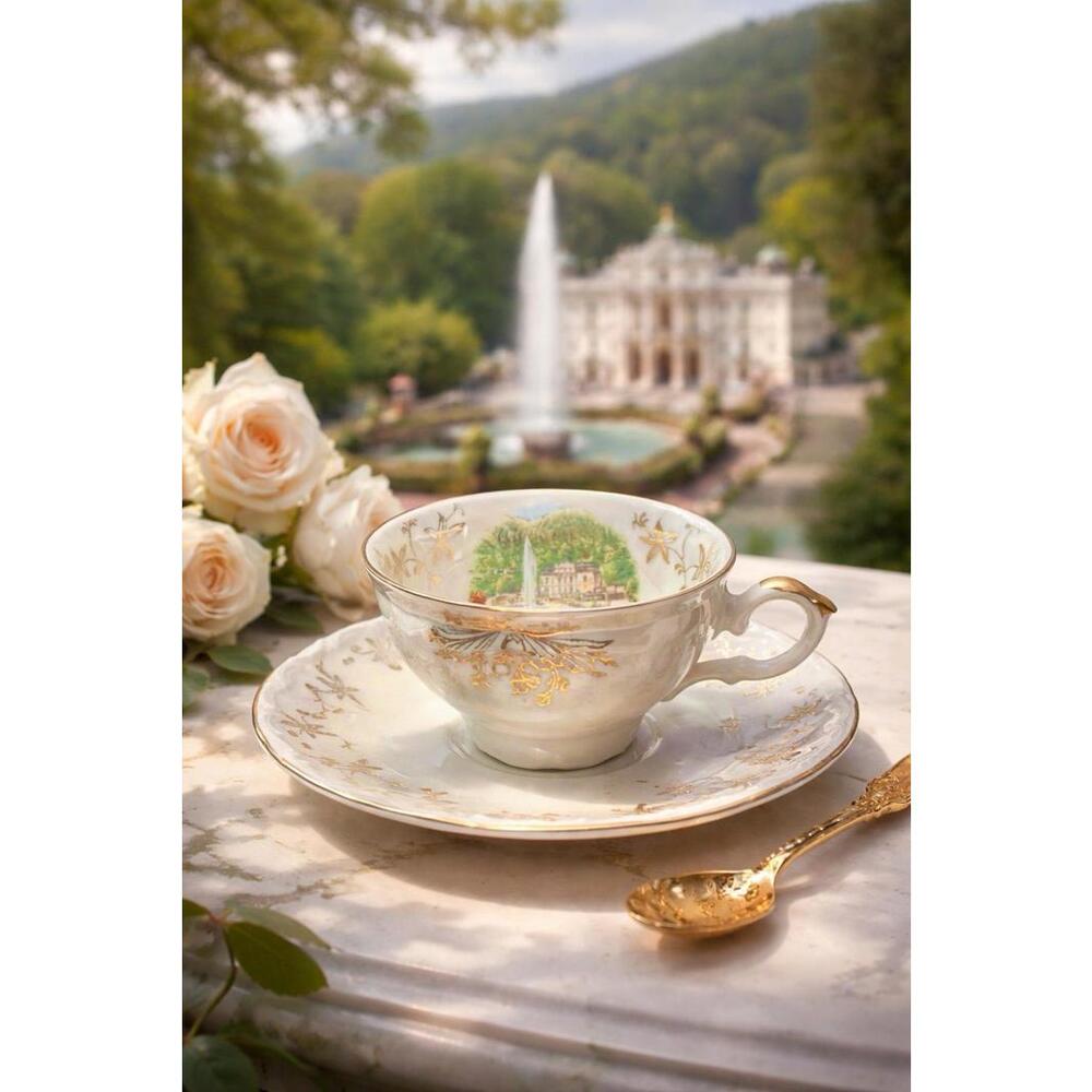 Winterling & Schumann Arzberg Bavaria 1950s Mix & Match Demitasse Cup Saucer